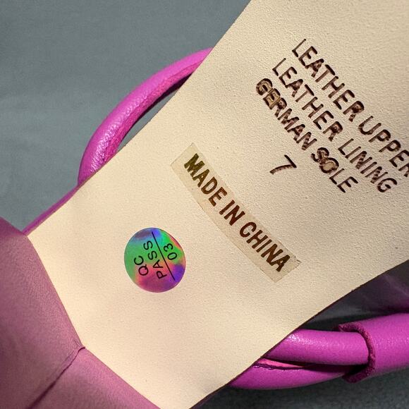 INTENTIONALLY BLANK x REVOLVE Wick Sandal Heels in Flamingo Pink Size 7 - Picture 10 of 16